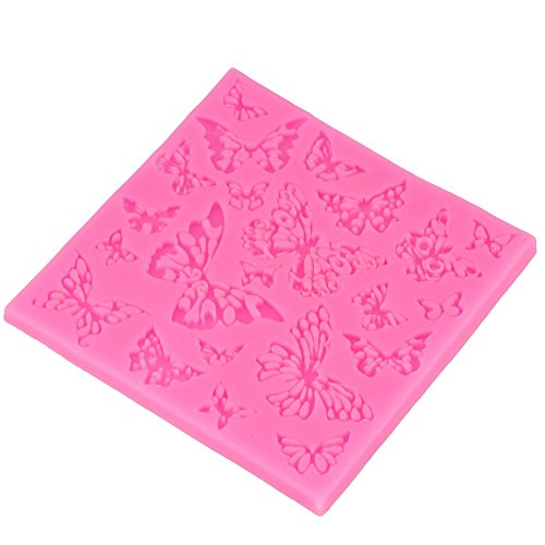 DIY Blume Schmetterling Silikon Spitze Matte Fondant Silikon Formen - 3