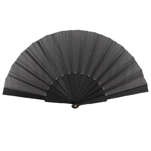 Summer, tragbar, Stoff, faltbar, mit Lüfter, für Damen und Herren, Schwarz