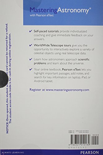 MasteringAstronomy with Pearson eText -- Standalone Access Card -- for Astronomy Today