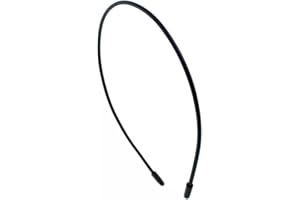 Righe e Pois - Cerchietto per capelli nero sottile in silicone regolabile, headband nero donna e uomo - spessore 3 mm frontino capelli semplice e leggero, peso 5 grammi - confezione da 1 cerchietto