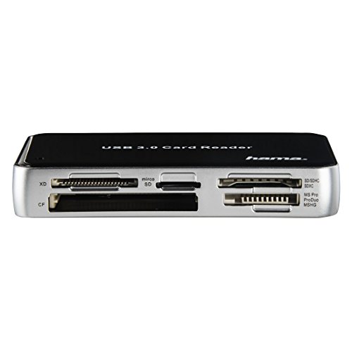 Hama USB-3.0-SuperSpeed-Kartenleser All in One (u.a. microSD, SD/SDHC/SDXC, CF Typ I / II, MMC, MS, xD) kompatibel auch mit Windows 10, schwarz - 4