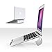 Produktbild OMOTON Notebookständer, Aluminium Laptop Ständer mit Gummiauflage für Notebooks bis zu 15 Zoll - Perfekt für Macbook, MacBook Air, MacBook Pro, Ultrabook, Lenovo und andere, silber