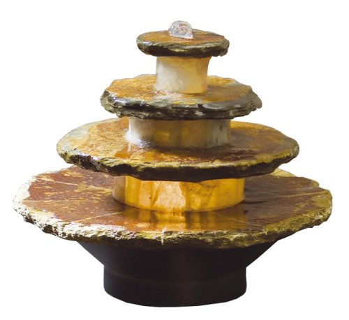 Seliger Schieferbrunnen Ardo, Mehrfarbig, 19 x Ø 22 cm
