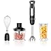 Produktbild DOSNVG Handmixer, leistungsstarker 4-in-1-Multifunktions-Handmixer, elektrischer Eintauchmischer mit Eierkocher, Lebensmittelzerhacker und BPA-freiem Becher