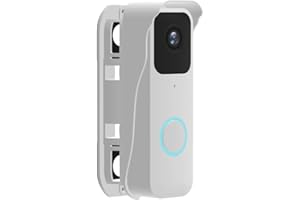 ZLIT Soporte de timbre de video para timbre de puerta parpadeante, soporte de montaje de timbre protector a prueba de polvo (blanco)