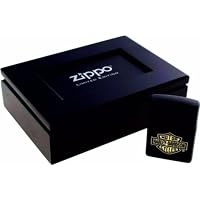 Zippo 2.002.663 Limited Edition Crackle Harley-Davidson Lighter Black