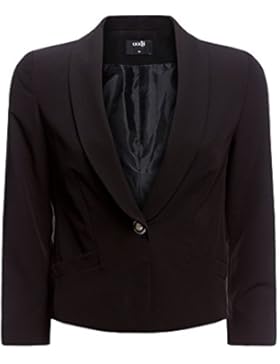oodji Ultra Damen Taillierter Kurzer Blazer