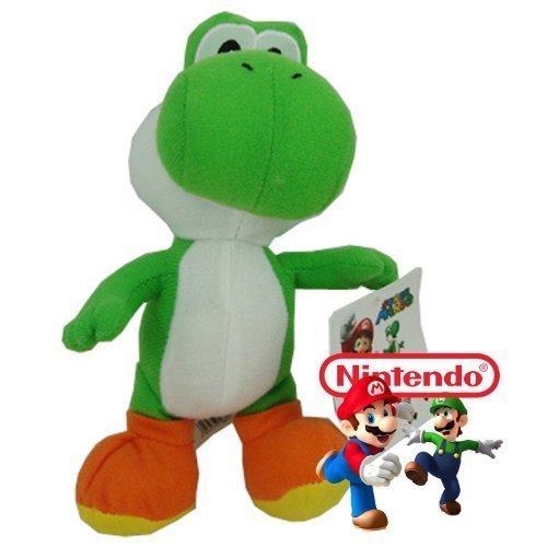 M YOSHI Super Mario 9" 22.5cm AQ soft toy by BabyCentre