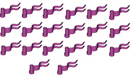 Preisvergleich Produktbild LEGO City - 20 Fahnen in dunkel pink