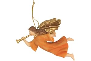 DEKOP Krippenfiguren, Engel fliegend, mit Posaune für 10-12cm Figuren (44635092240)