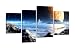 Produktbild Leinwandbild Neuer Planet LW354 Wandbild, Bild auf Leinwand, 4 Teile, 180x115cm, Kunstdruck Canvas, XXL Bilder, Keilrahmenbild, fertig aufgespannt, Bild, Holzrahmen, Space, Weltall, ScienceFiction