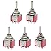Generic 5pcs Red SPST Miniature Toggle Switch on/off Change Model Railway Hobby RS.285.00