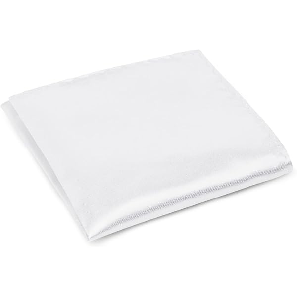 Fazzoletto Da Taschino In Raso Bianco - Pochette Elegante Per Uomo E Donna - 22x22cm - Foto 4