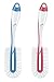 NUK Twist 10256372 Flat Brush for Thorough and Gentle Cleaning of Baby Bottles with Teat Brush, Colour Cannot Be Selected
