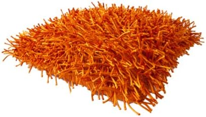 Gözze Shaggy 85156-36-4040 Deep-Pile Cushion Cover 40 x 40 cm Ökotex Metallic Orange