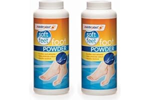 YSAMAX 2x Soft Feel Foot Powder, Foot Odour Eliminator Talc, Stinky Soft Feet Powder, Soothes Refreshes (Pack of 2)