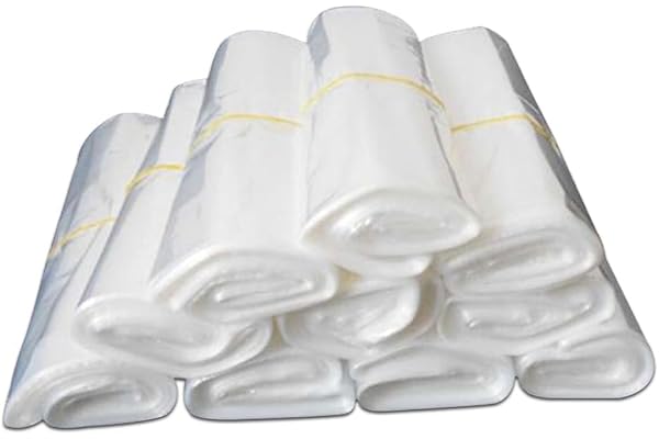 WACCOMT Pack 100 Stycken Värmekrymp Wrap Väskor Klar POF Heat Seal Krympfilm Väskor för Packning Skor Tvål Konst Ljus Hemgjord DIY Hantverk Gåvor (15x25 cm)