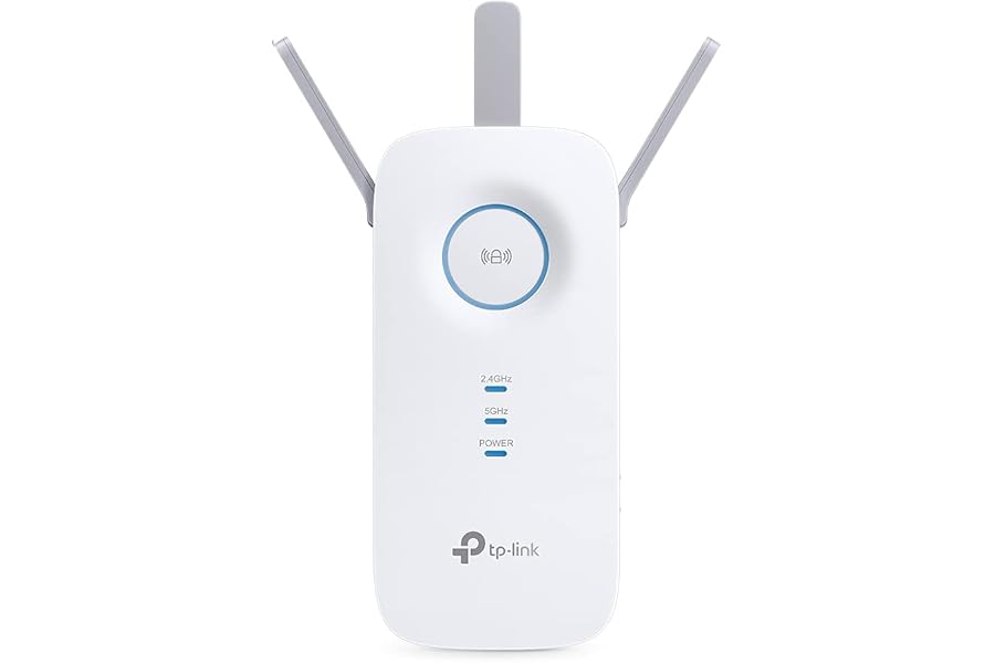 TP-Link RE550 Repetidor WiFi AC1900 Doble Banda, Amplificador de Señal WiFi con Puerto Gigabit Ethernet, Cobertura WiFi Exten