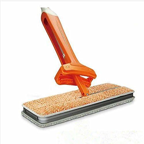 Double-sided hand-wash flat mop wooden floor tile lazy household rotation self-extrusion-free scrub mop, mop with eight pieces of cloth