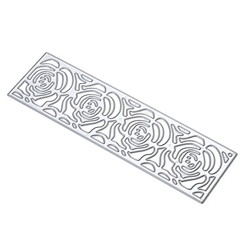 Amazingdeal365 Roserahmen Metall Form Schablonen Schneiden DIY Dekor Sammelalbum Karten Buchzeichen Lesezeichen als Geschenk für Freunde Geburtstag Kinder,Kindergarten Hobby Schule Handarbeit Unterricht usw. Ein tolles Geschenk! - 6