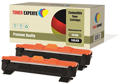 2-er Pack TONER EXPERTE® Premium Toner kompatibel zu TN1050 für Brother DCP-1510 DCP-1512 DCP-1610W HL-1110 HL-1112 HL-1210W MFC-1810 MFC-1910W
