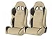 Produktbild FK-Automotive Sportsitz Set Houston 1xlinks+1xrechts beige schwarz, Naht beige