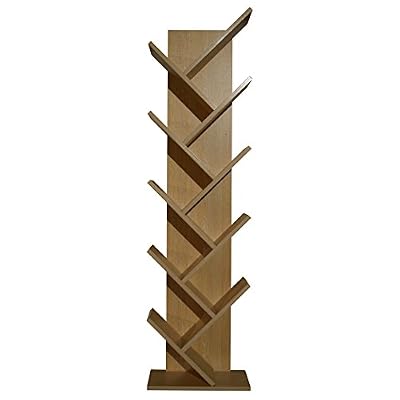 Rebecca Mobili Mobili Rebecca Etageres Bibliotheque 10 Etagère Bois Brun Clair Design Contemporain Chambre Salle (Cod. RE4791)
