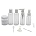 Produktbild Vococal® 6 Stk Nachfüllbar Kosmetik Pump Spray / Parfum Sprayer / Creme Lotion Flasche Behälter Travel Kit + 4 Stk Löffel Trichter Dropper mit Aufbewahrungstasche