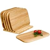 Domestic by M&auml;ser, Brettchenst&auml;nder 7-teilig hell, feinstes Holz f&uuml;r etliche Verwendungsm&ouml;glichkeiten