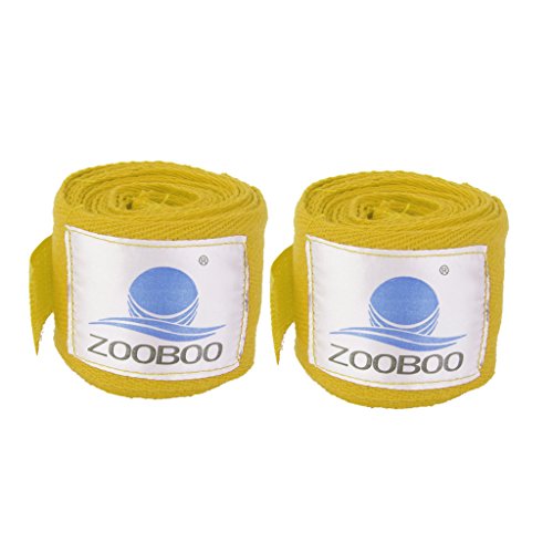 Preisvergleich Produktbild 2pcs 3m Boxing Boxbandagen Verband Stanzhandpackung Trainingshandschuhe Gelb
