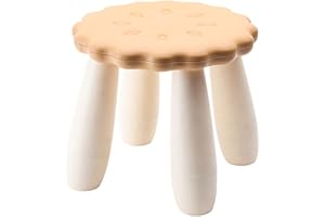 LANZON Kinderhocker | Kunststoff Kinderstuhl | Kid Stuhl für Drinnen und Draußen, Langlebig und Leicht | Duschhocker für Kinder (Keks)