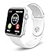 Price comparison product image Kivors Bluetooth Smart Watch with Sim Card Slot GSM Sport Watch Activity Tracker with Pedometer Smart Health Wrist Watch Phone For Android/IOS Smartphones (White)
