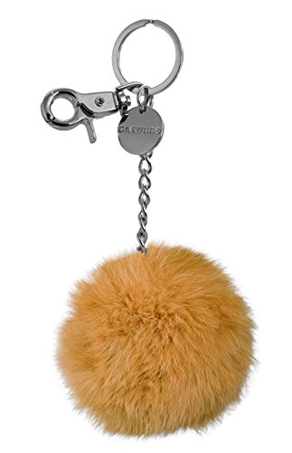 Preisvergleich Produktbild große Fellbommel, Schlüsselanhänger Xena von Oakwood,ca. 10 cm Farbe