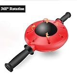 ● 【Calidad superior】 la rueda del vientre está hecha de acero inoxidable resistente, TPR antideslizante y PVC duradero. Asegúrate de que sea seguro, cómodo y silencioso. No dañar la alfombra ni el suelo de madera.