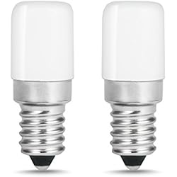 LOHAS Lot de 2 Lampe E14 LED Ampoule pour Réfrigérateur / 1.5 W - Puissance équivalente à une Lampe de 15 Watt,Blanc Chaud- 2700K