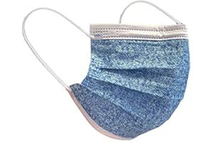 MASCHERINE VENETE - 100 mascherine chirurgiche confezionate in 10 pacchetti da 10 mascherine (JEANS)