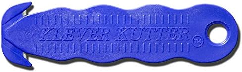 Klever KCJ-1B Kutter Packaging Opener, Blue, Set of 10 Pieces