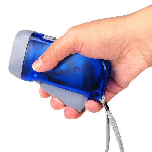DIGIFLEX Batterielose LED-Taschenlampe mit Dynamo und 3 LEDs für Camping - 3