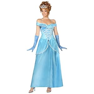 Atosa – 29004 – Para Disfraces para Adultos – Princesa – Blue – T-2