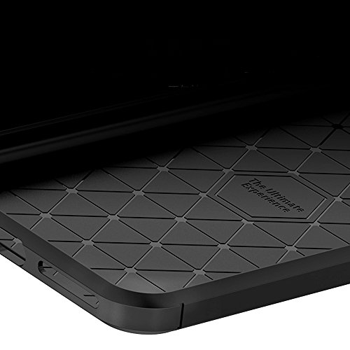 iPhone 6 Plus / iPhone 6s Plus Case, OWM Ultra Light Slim Shockproof Silicone TPU [Brushed Grip] Protective Case Cover Skin for Apple iPhone 6 Plus / iPhone 6s Plus Case and [FREE Screen Protector] (Black)