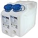 Produktbild Hergestellt für BAUPROFI 2x Wasserkanister 10 Liter mit Hahn Profi-Trinkwasser-Kanister 2er Set 10L