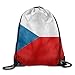 Produktbild Wellay Tschechische Republik Flagge Gym Beam Port Kordelzug Schulter Leinwand Rucksack Reisen Tasche