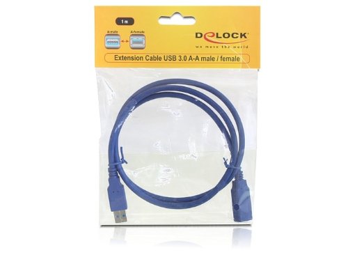 DELOCK Kabel USB 3.0 Verlaengerung, A/A 1m St/Bu - 2