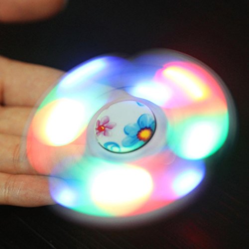 Bescita LED-Licht Fidget Hand Spinner-Finger-Spielzeug EDC Fokus Gyro-Geschenk