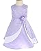 Satin Occasion Baby Girl Infant Pageant Christening Dress Lilac 18 Months (L6339b-L)