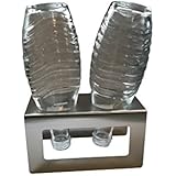 Abtropfhalter aus Edelstahl für z.B. Sodastream Crystal Flaschen Flaschenhalter