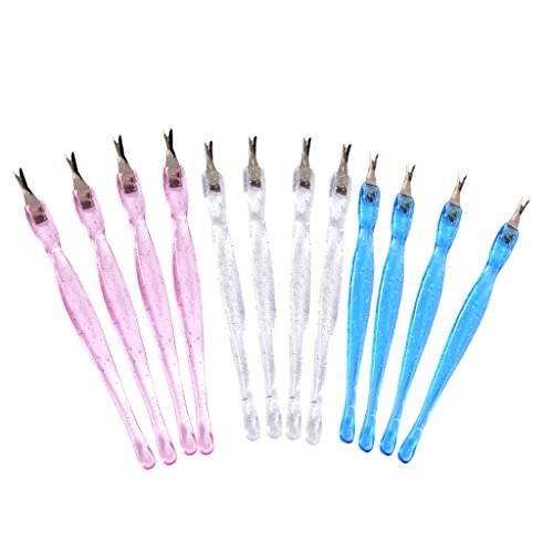 Pinza De La Cutícula Desechable Herramientas Removedor Recortador Manicura Pedicura Uñas 12pcs
