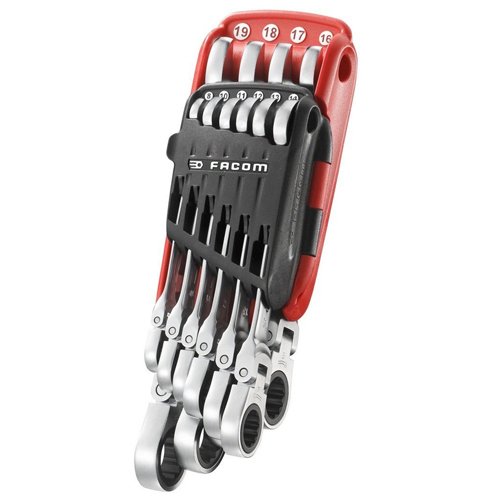 Facom - Lot de 10 cles plates a oeillets ou...