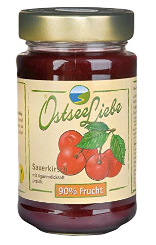 Preisvergleich Produktbild Ostseeliebe - Bio-Sauerkirschmarmelade 90% Frucht - 250g