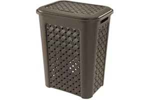 KREHER Tontarelli 124289 Portabiancheria, Grigio, 50 L